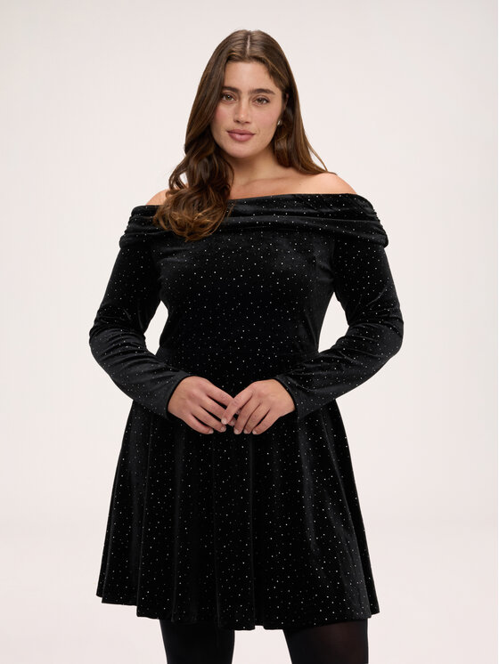 Fiorella Rubino Fiorella Rubino Sukienka codzienna 7016L001314N033 Czarny Regular Fit