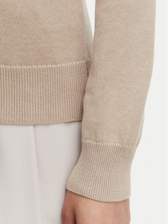 Beverly Hills Polo Club Beverly Hills Polo Club Sweter P-SS26W-M536563 Beżowy Regular Fit