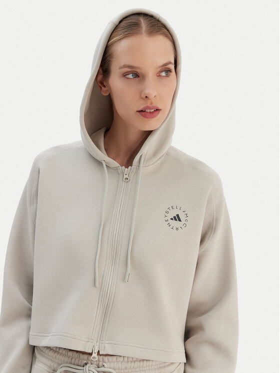 adidas by Stella McCartney adidas by Stella McCartney Суитшърт JX6781 Сив Loose Fit