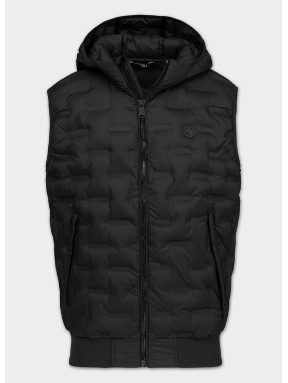 PITBULL PITBULL Bezrękawnik FISK Czarny Regular Fit