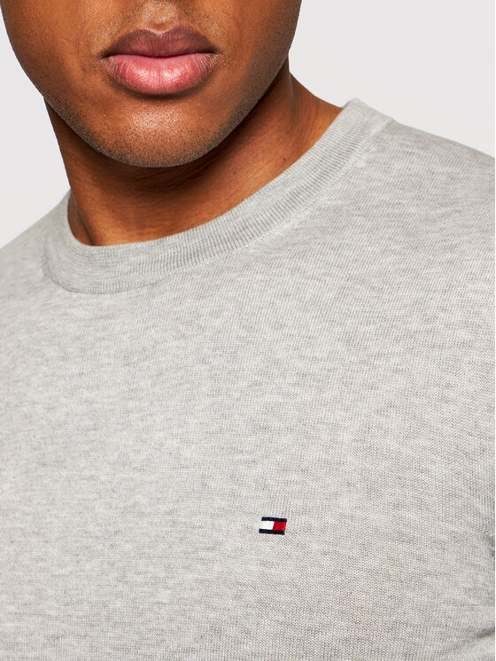 Tommy Hilfiger Tommy Hilfiger Megztinis MW0MW04978 Pilka Regular Fit