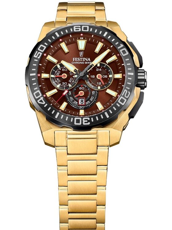 Festina Festina Zegarek F20727-3 Złoty