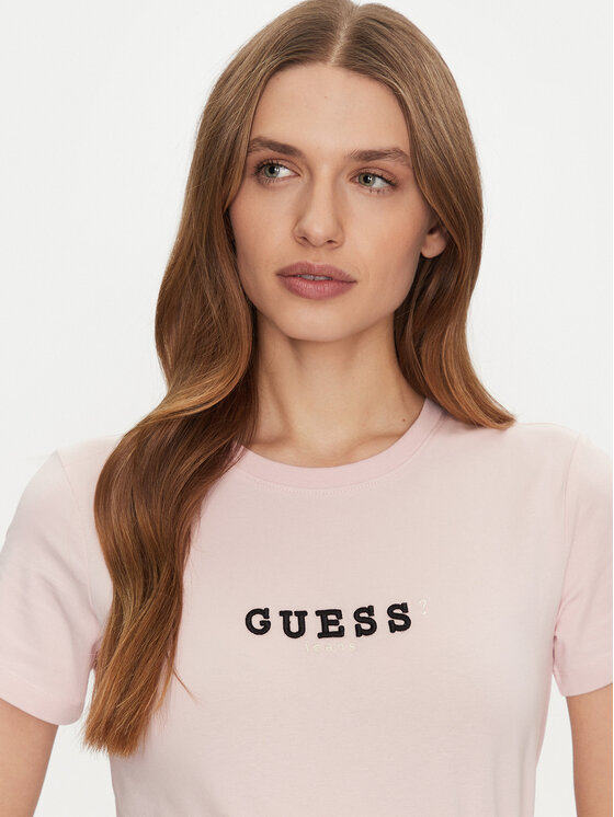 Guess Jeans Guess Jeans Marškinėliai W5RI54 J1314 Smėlio Regular Fit