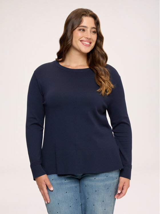 Fiorella Rubino Fiorella Rubino Sweter M275L008557N034 Niebieski Regular Fit