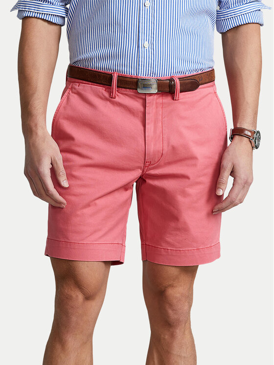 Polo Ralph Lauren Polo Ralph Lauren Pantalon scurți din material 710799213014 Roz Slim Fit