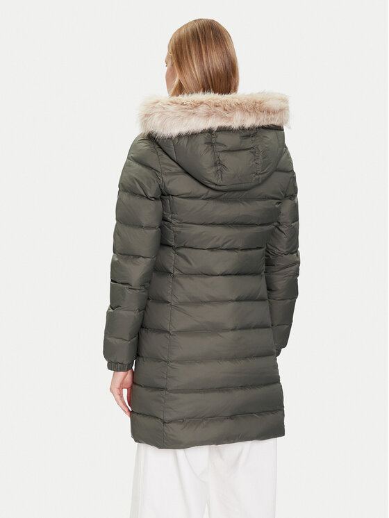 Tommy Jeans Tommy Jeans Vatovaná bunda Essential DW0DW18864 Zelená Slim Fit