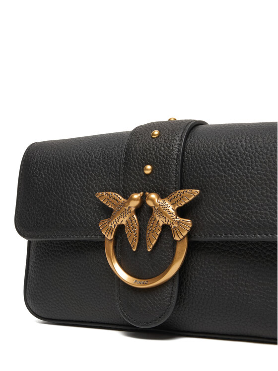 PINKO PINKO Kabelka Love One Mini Slouchy Fl Al 25-26 104340 A2OX Čierna