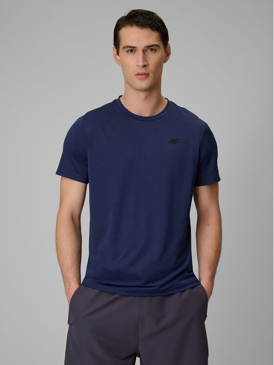 4F 4F Koszulka techniczna MULTI ACTIVE Granatowy Regular Fit