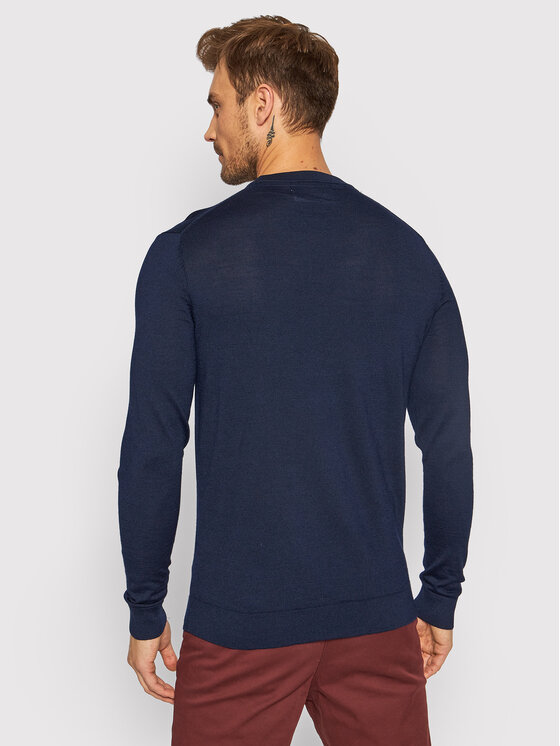 Selected Homme Selected Homme Sweter Town 16079772 Granatowy Regular Fit