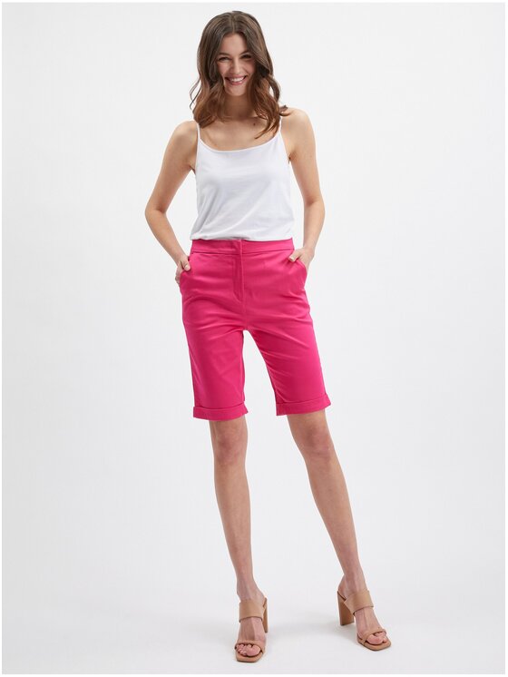 Orsay Orsay Szorty 357035307000__38 Różowy Regular Fit