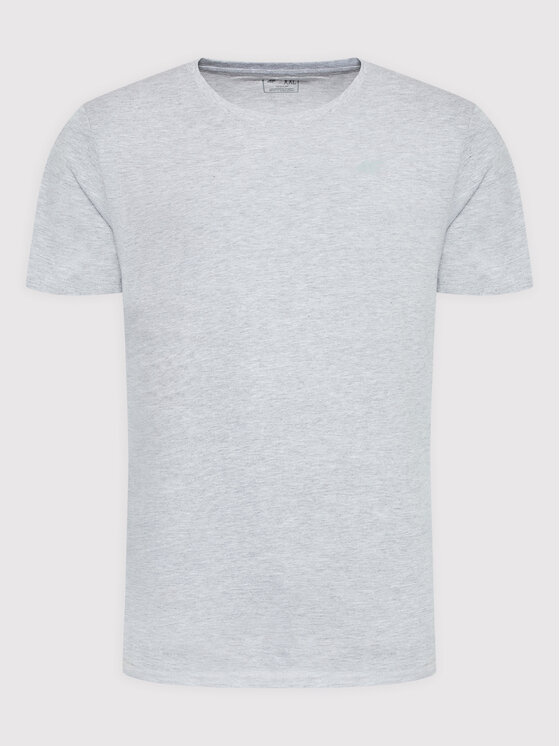 4F 4F T-Shirt H4Z22-TSM352 Szary Regular Fit