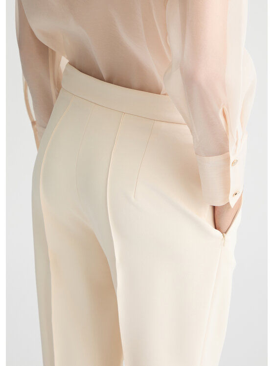 Liu Jo Liu Jo Pantaloni di tessuto CA5076T2527X0659 Bianco Regular Fit