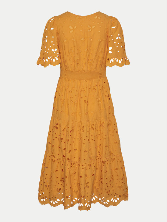 YAS YAS Ежедневна рокля Kanikka 26033530 Оранжев Regular Fit