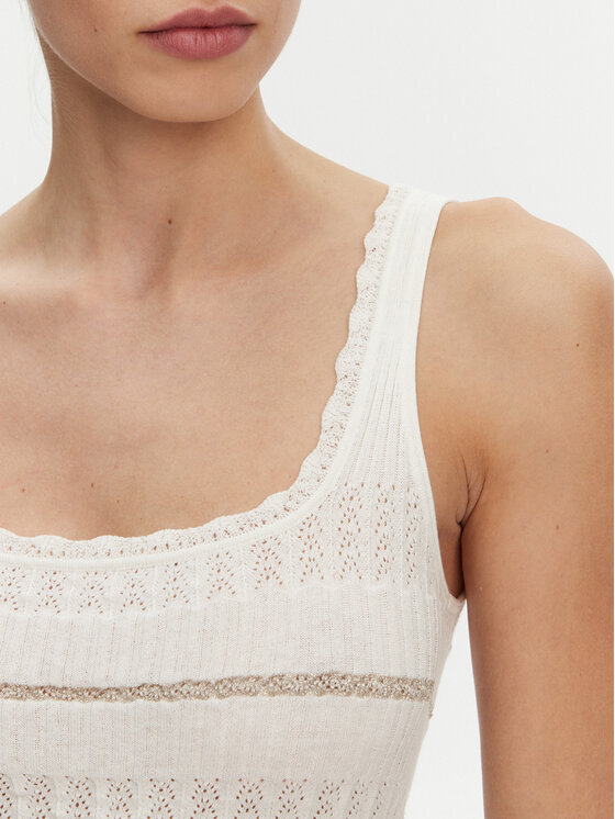 PINKO PINKO Top 104736 A2FC Biały Regular Fit