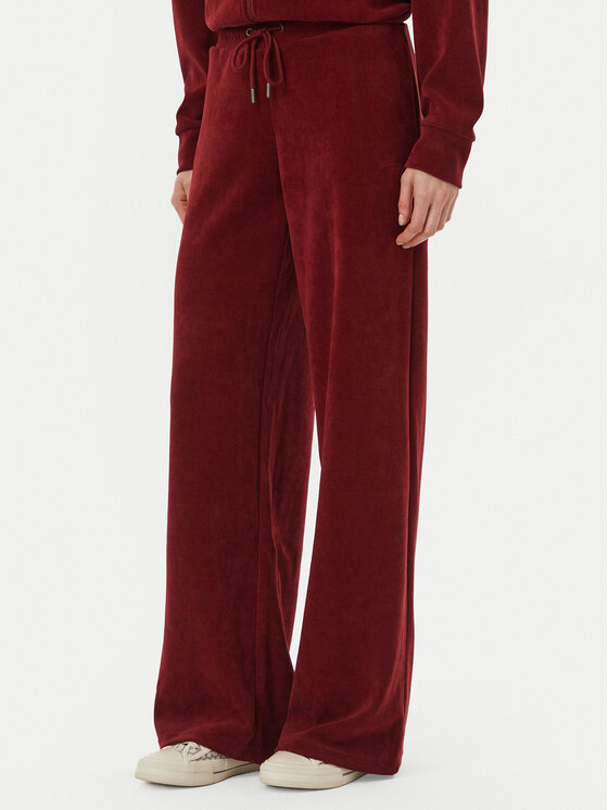 Guess Jeans Spodnji del trenirke W6BB05 K5559 Bordo rdeča Regular Fit