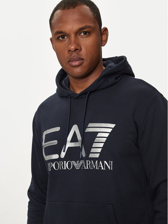 EA7 Emporio Armani EA7 Emporio Armani Суитшърт 6DPM16 PJSHZ 1562 Тъмносин Regular Fit