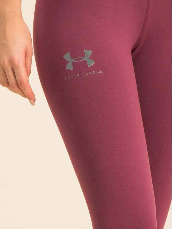 Under Armour Under Armour Legginsy Ua Favourite Graphic Crop 1344210 Fioletowy Fitted Fit