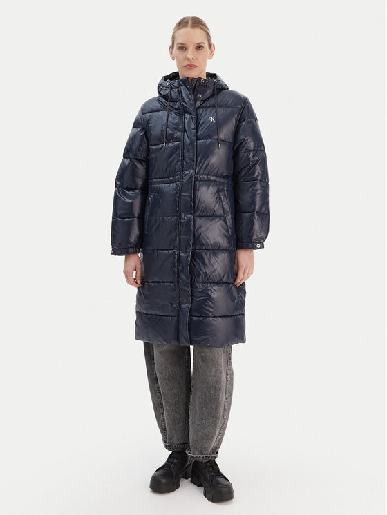 Calvin Klein Jeans Calvin Klein Jeans Zimska jakna LV047D506G Tamnoplava Relaxed Fit