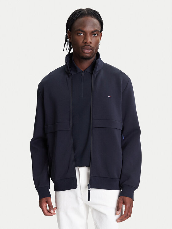 Tommy Hilfiger Męska Bluza, rozmiar L, Granatowa, Permormance MW0MW41227