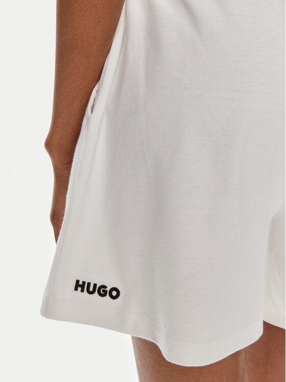 HUGO Hugo Športne kratke hlače Dina 50514867 Bela Regular Fit