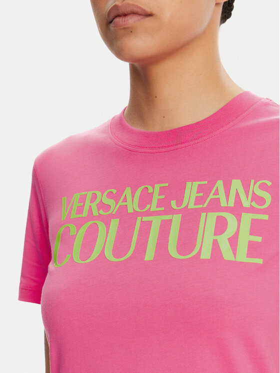 Versace Jeans Couture Versace Jeans Couture Majica 78HAHE05 Roza Regular Fit