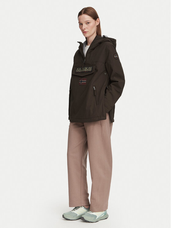 Napapijri Napapijri Anorak Rainforest W Pkt 4 NP0A4GM6 Braun Regular Fit
