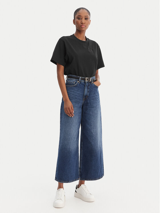 HUGO HUGO Blugi Geredith 50553175 Albastru Wide Leg