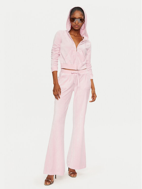 Juicy Couture Juicy Couture Світшот Robyn JCSEBJ007 Рожевий Slim Fit