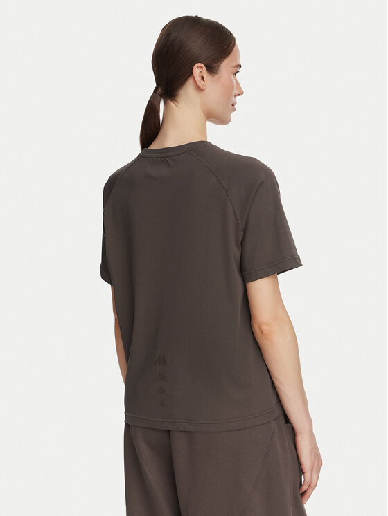 Kappa Kappa T-Shirt 34258QW Brązowy Regular Fit
