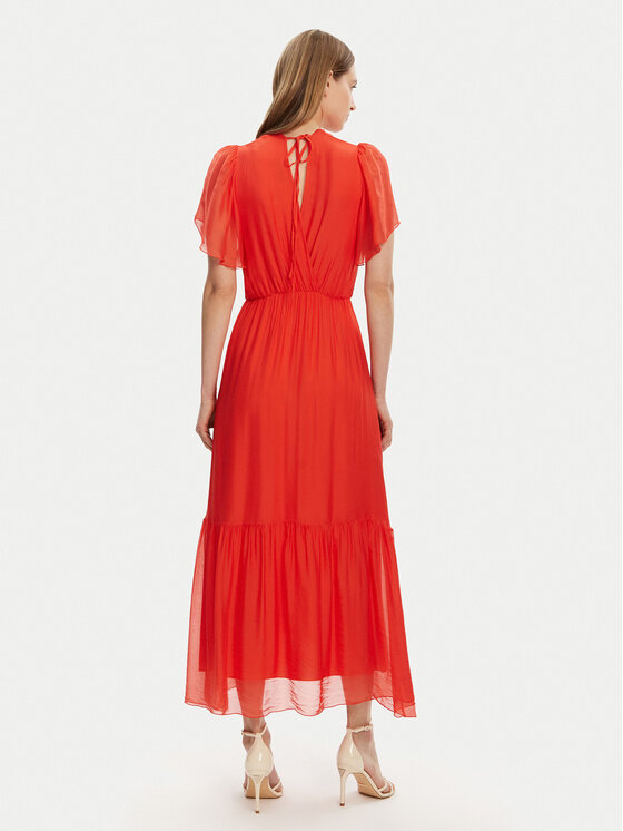 Haveone Haveone Sommerkleid AFF-N006 Orange Loose Fit