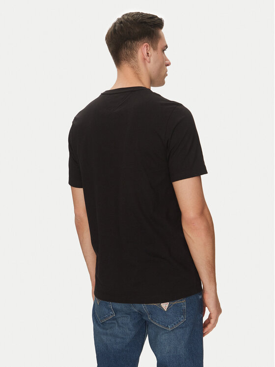 Tommy Hilfiger Tommy Hilfiger Футболка Essential Solid Pocket Tee MW0MW37283 Чорний Regular Fit