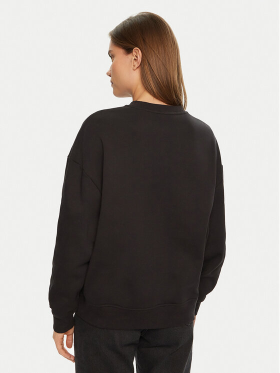 Calvin Klein Jeans Calvin Klein Jeans Μπλούζα Glossy Monologo J20J224724 Μαύρο Regular Fit