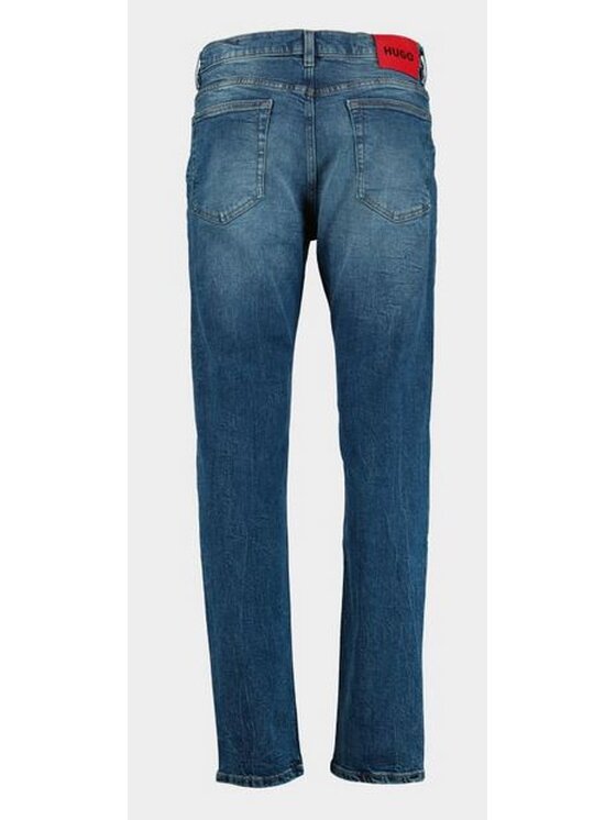 HUGO HUGO Spodnie materiałowe 50537698 10271026 423 Niebieski Slim Fit