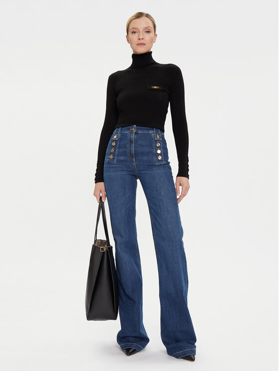 Elisabetta Franchi Elisabetta Franchi Blugi PJ-02D-56E2-V440 Albastru Regular Fit