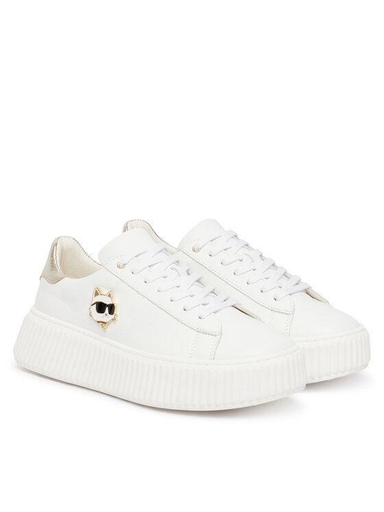 KARL LAGERFELD KARL LAGERFELD Laisvalaikio batai Z31167 S Balta