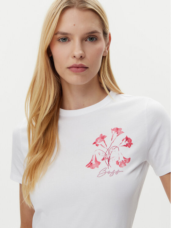 BOSS BOSS Tričko C_Elogo 50535322 Biela Regular Fit