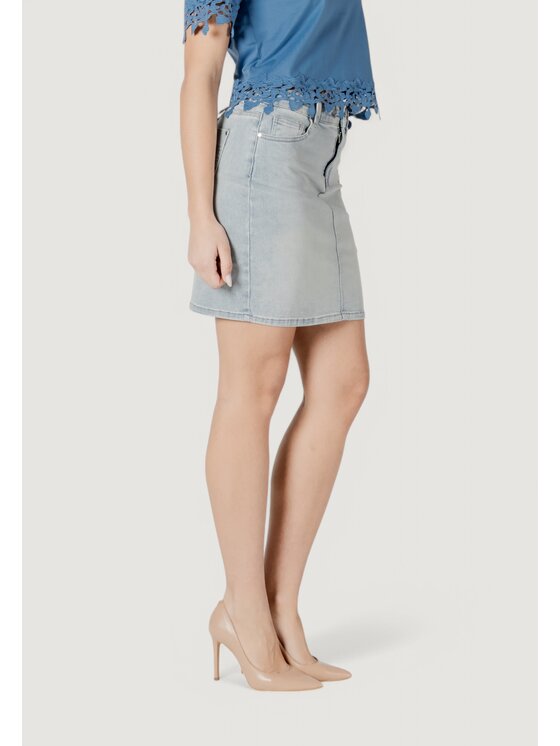 Morgan De Toi Morgan De Toi Minigonna 241-JULIE Blu Casual Fit