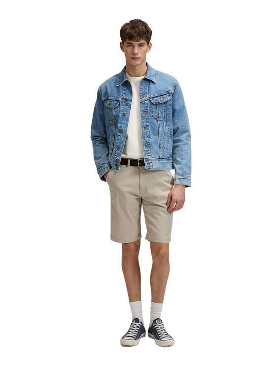 Lee Lee Szorty materiałowe Regular Chino Short Beżowy Chino Fit