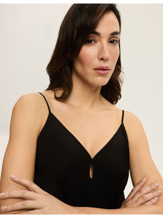 Esotiq Esotiq Koszula nocna 43267 Czarny Regular Fit