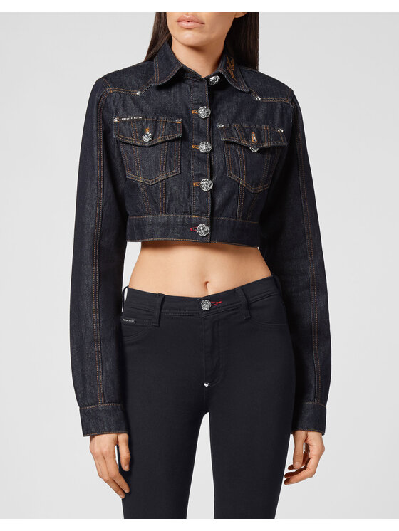 PHILIPP PLEIN PHILIPP PLEIN Džínsová bunda 7031 Modrá Regular Fit