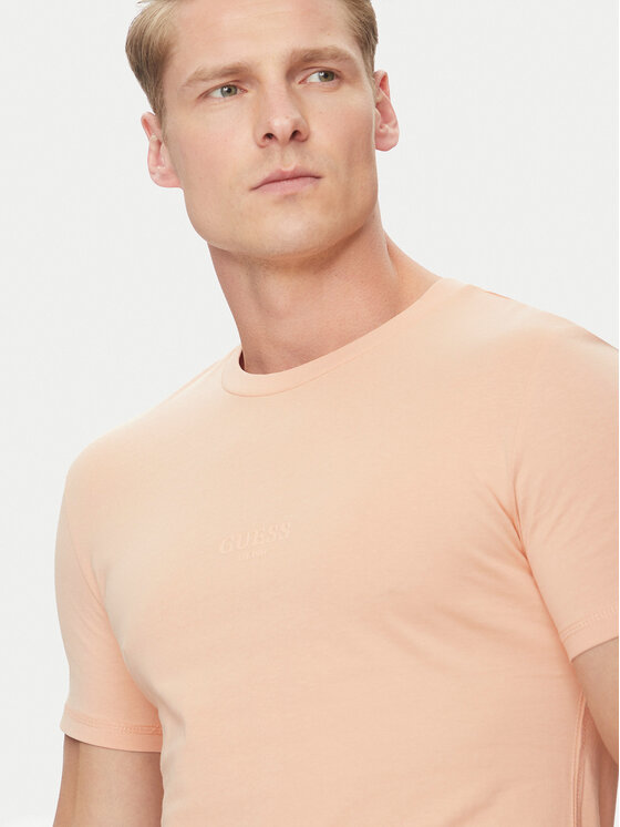 Guess Guess Тишърт M2YI72 I3Z14 Оранжев Regular Fit