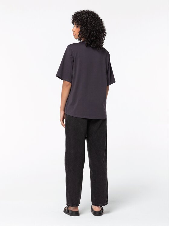 BASICLO BASICLO T-Shirt BSL-032-3003 Szary ciemny Oversize