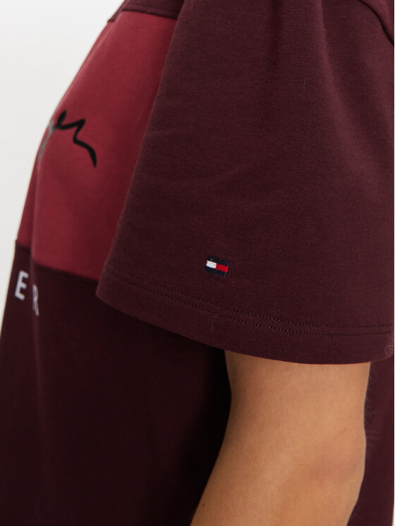 Tommy Hilfiger Tommy Hilfiger Kasdieninė suknelė UW0UW05631 Raudona Relaxed Fit