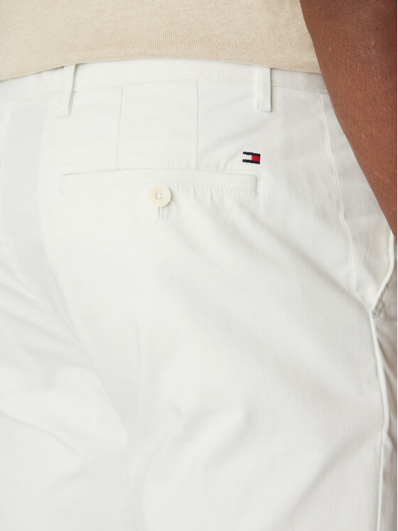 Tommy Hilfiger Tommy Hilfiger Chino nohavice Denton MW0MW37873 Biela Slim Fit