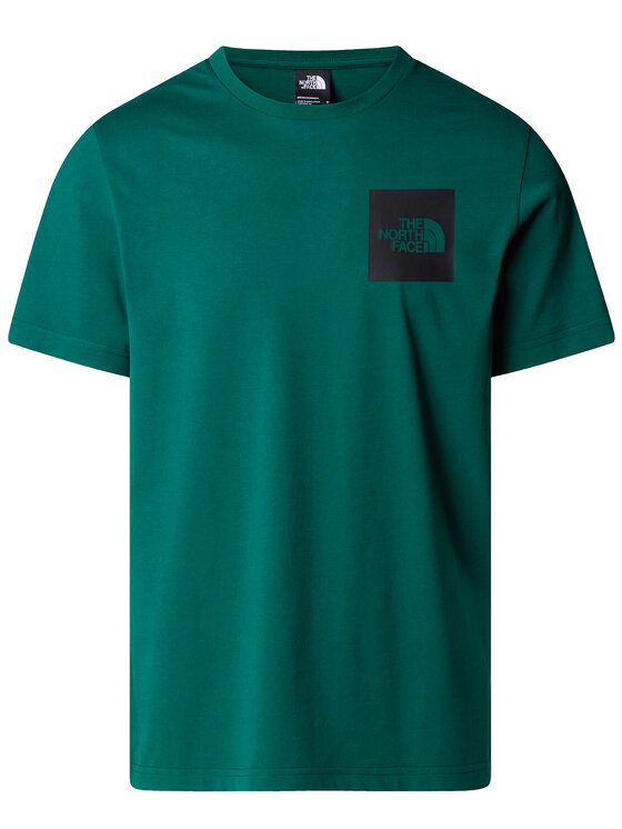 The North Face The North Face Marškinėliai SS Fine NF0A8A6M Žalia Regular Fit