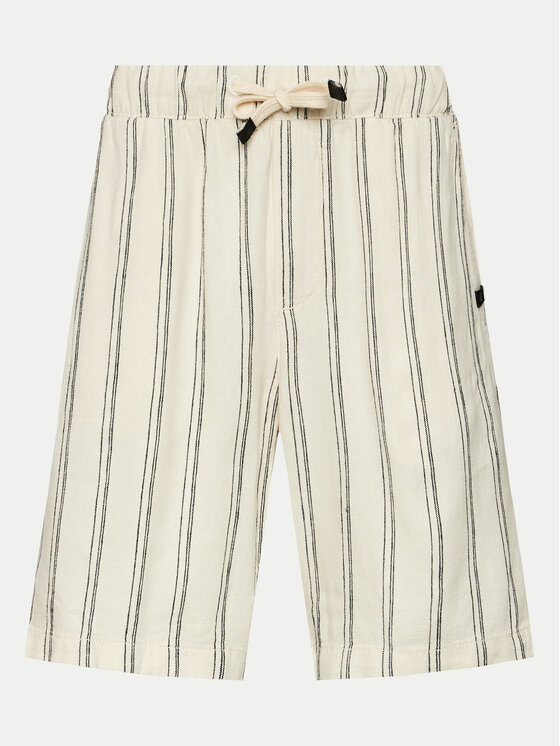 INDICODE INDICODE Шорти от плат Ballo 70-777 Бежов Regular Fit