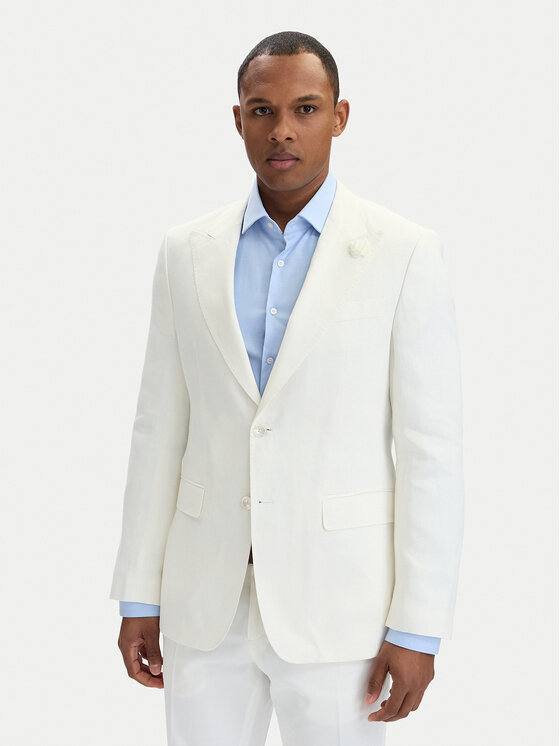 BOSS BOSS Zakó Hutson Peak 262 50561857 Fehér Slim Fit
