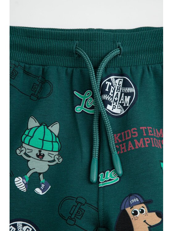 Coccodrillo Coccodrillo Teplákové kalhoty ZC6122701ABK-011 Zelená Regular Fit