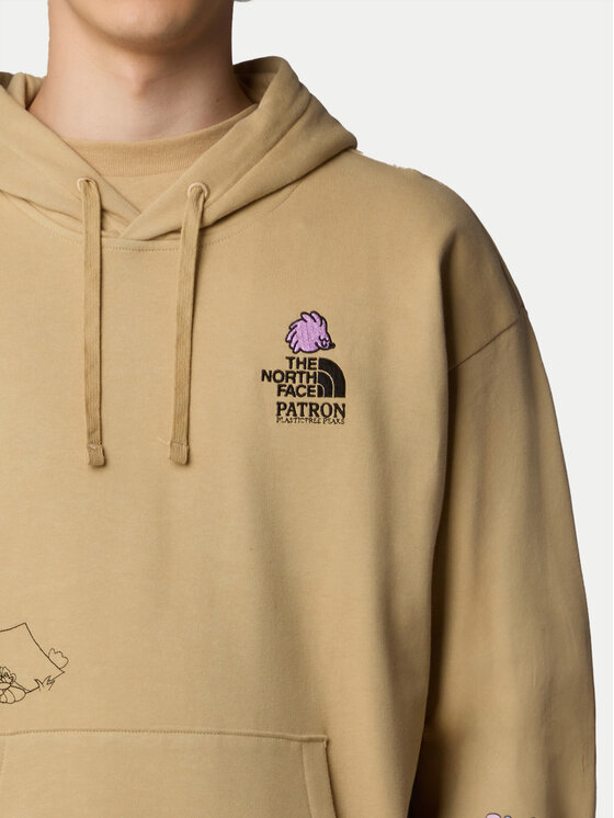 The North Face The North Face Pulóver Unisex Mountain Cleanup NF0A8C2V Bézs Oversize