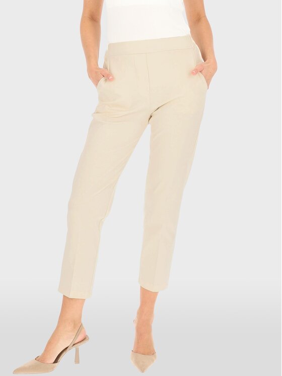 Perso Perso Spodnie damskie PTE242402F Szary Fitted Fit
